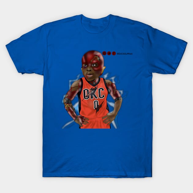 Russell Westbrook as the flash T-Shirt by Djossuppahart